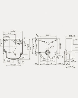 1.8NM Torque DN15 DC Motorized Valve Actuator For Ball Valve